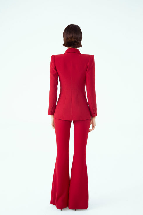 DOUBLE BREASTED JACKET RED - Barrus London